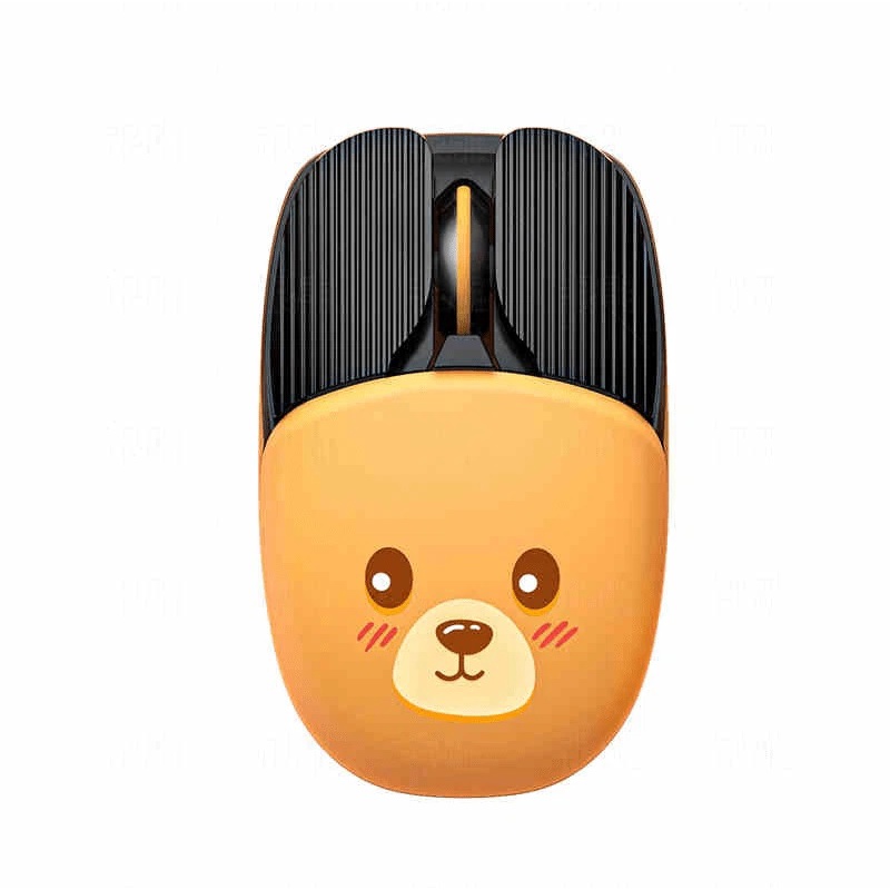Chuột không dây A10 thiết kế nhỏ gọn in hình thú cưng dễ thương kết nối bằng Bluetooth và chip USB tiện lợi dùng cho văn