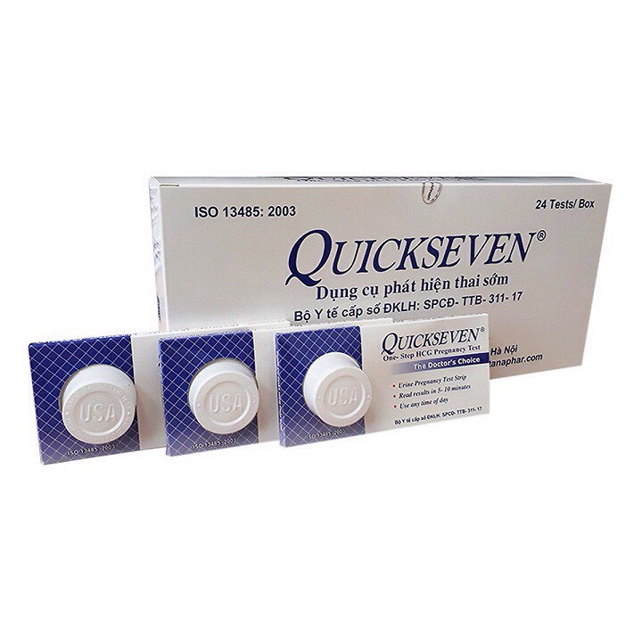 Que thử thai Quickseven (Hộp 24 Que)