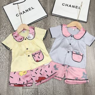 Bộ pizama lụa cho bé size đại.