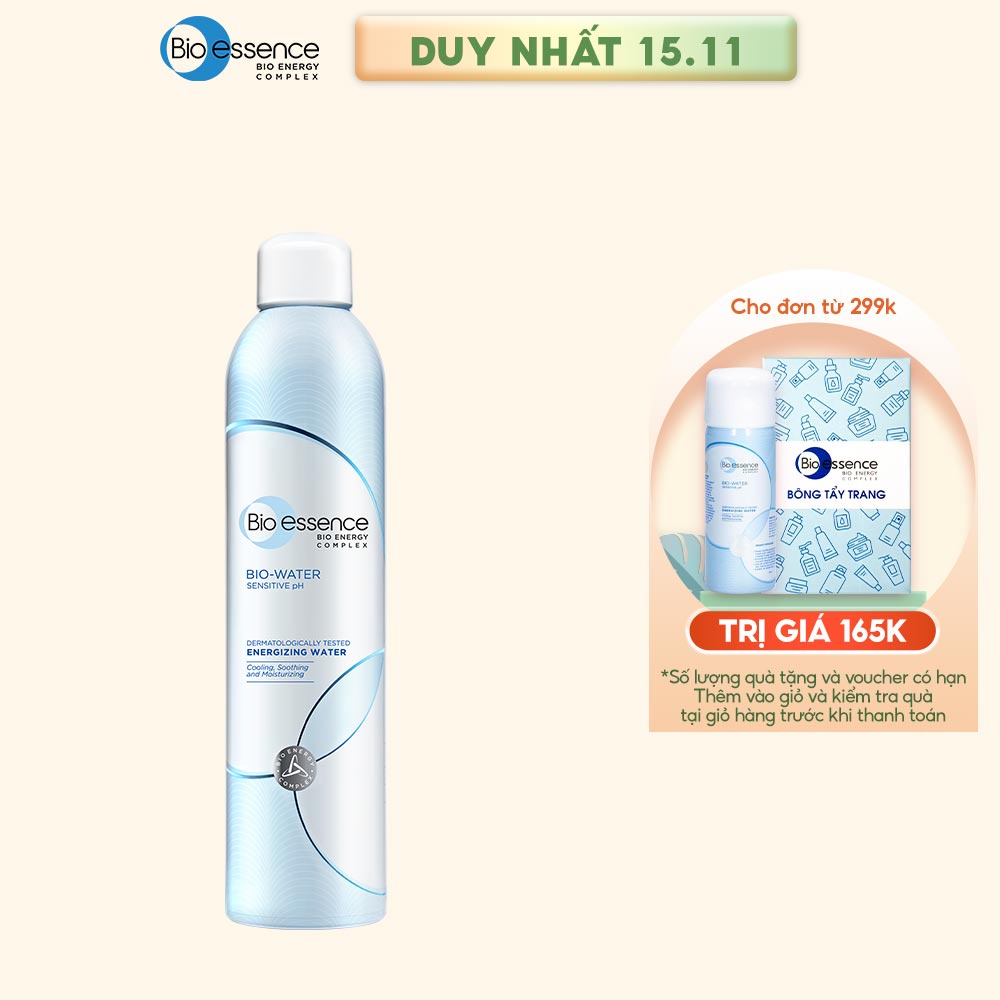 [Mã FMCGMALL -8% đơn 250K] Nước khoáng dưỡng da ẩm mượt mịn màng Bio-Essence Bio-Water Water Energizing 300ml