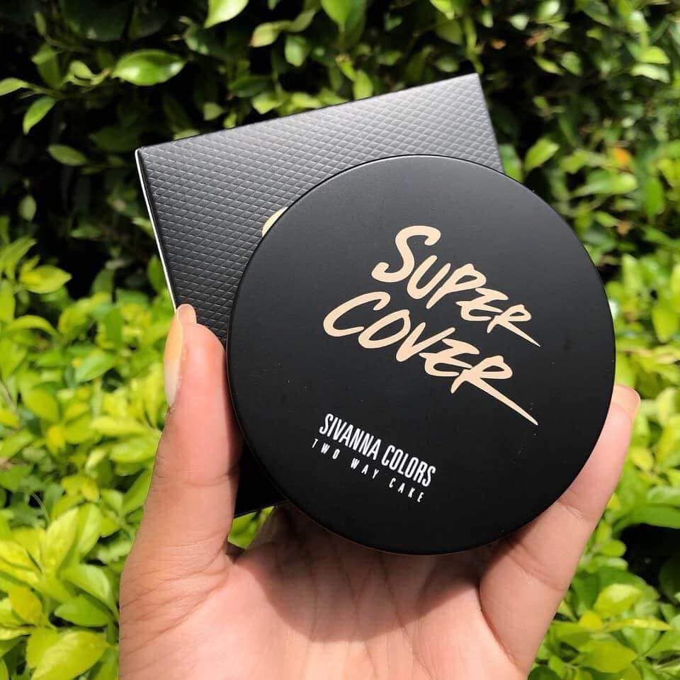 Phấn Nền Kiềm Dầu Kháng Nước  Chống Nắng SPF15 Sivanna Colors Super Cover (HF201) | BigBuy360 - bigbuy360.vn