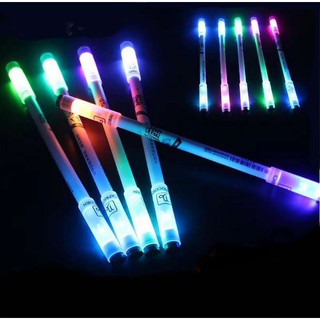 Bút mực  xoay có đèn Led phát sáng sáng tạo thư giãn