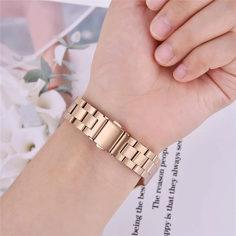 Dây đeo thay thế JANSIN chất liệu kim loại dạng lưới thời trang cho xiaomi mi band 7 7 nfc smart band