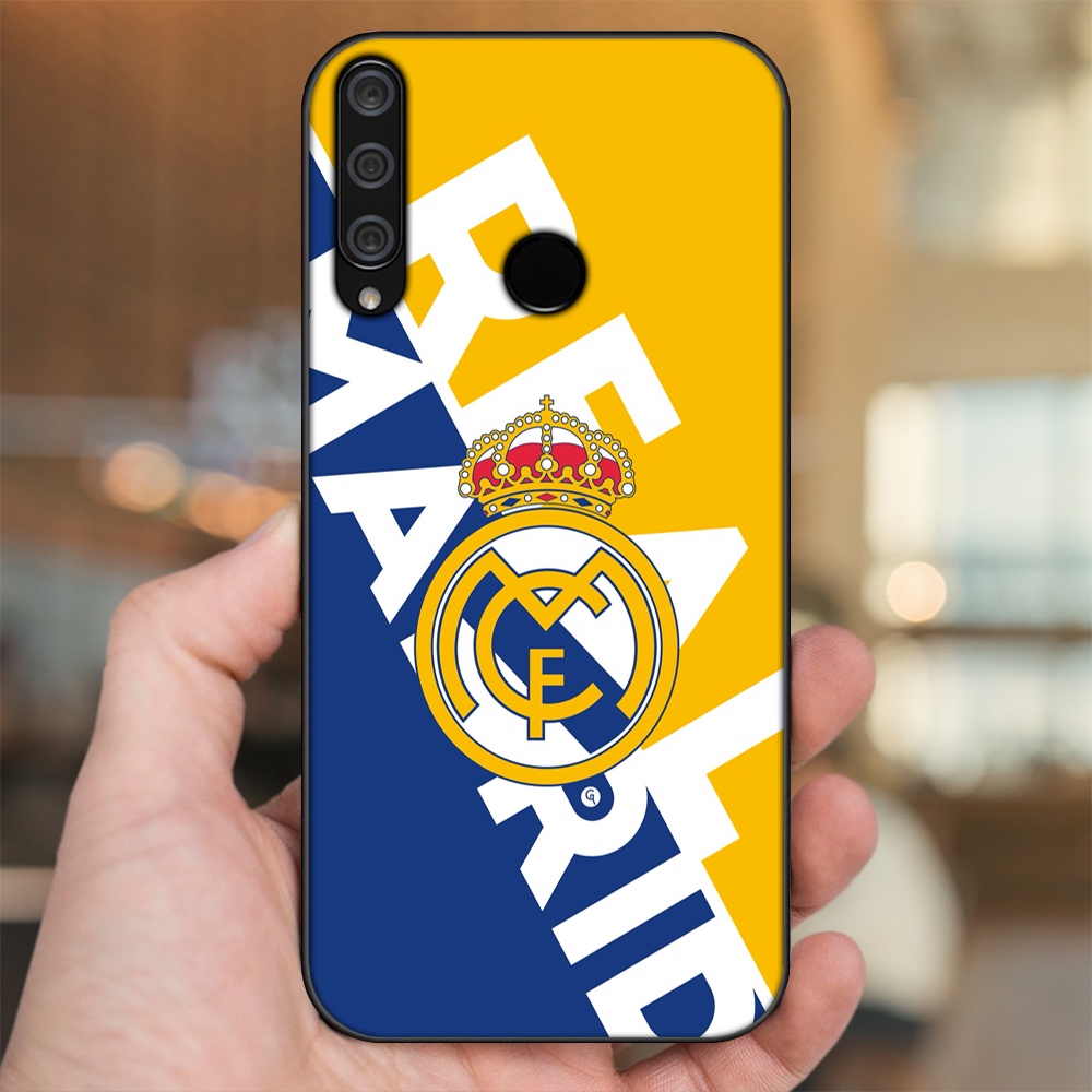 Ốp lưng Huawei Y6P viền đen in hình Real Madrid