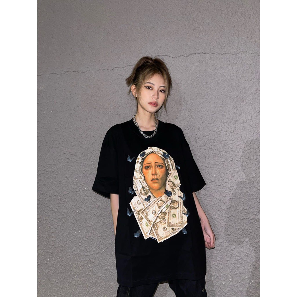 Áo thun money girl (ĐEN/TRẮNG)