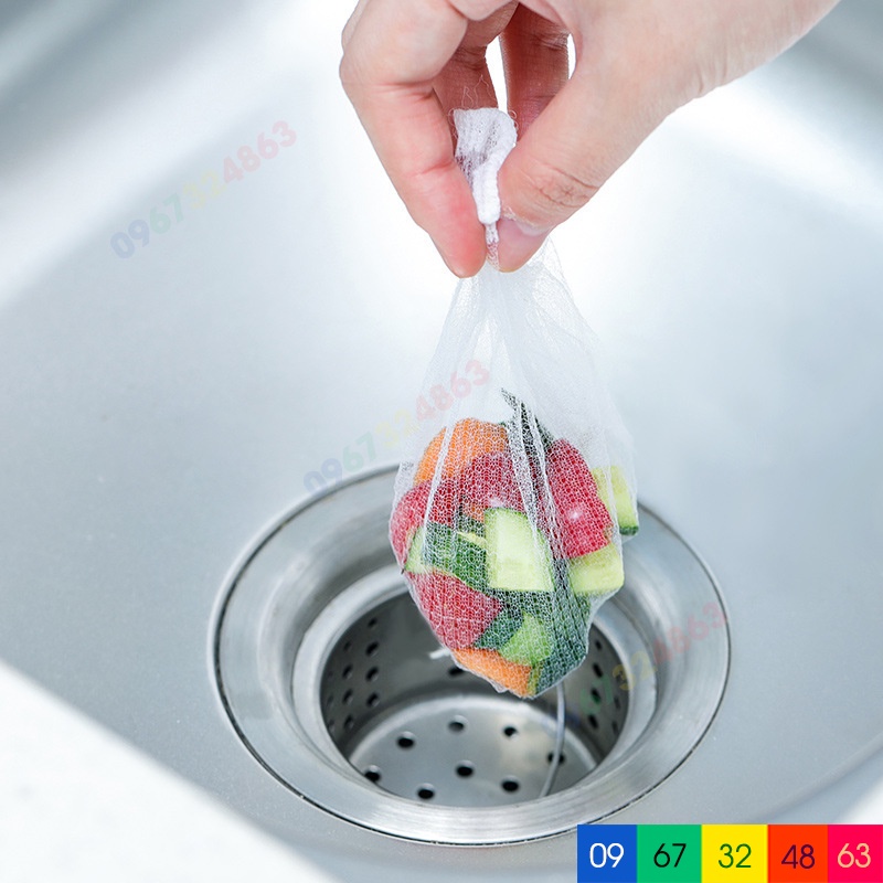 Túi Lọc Rác Bồn Rửa Bát 100 cái tiện lợi