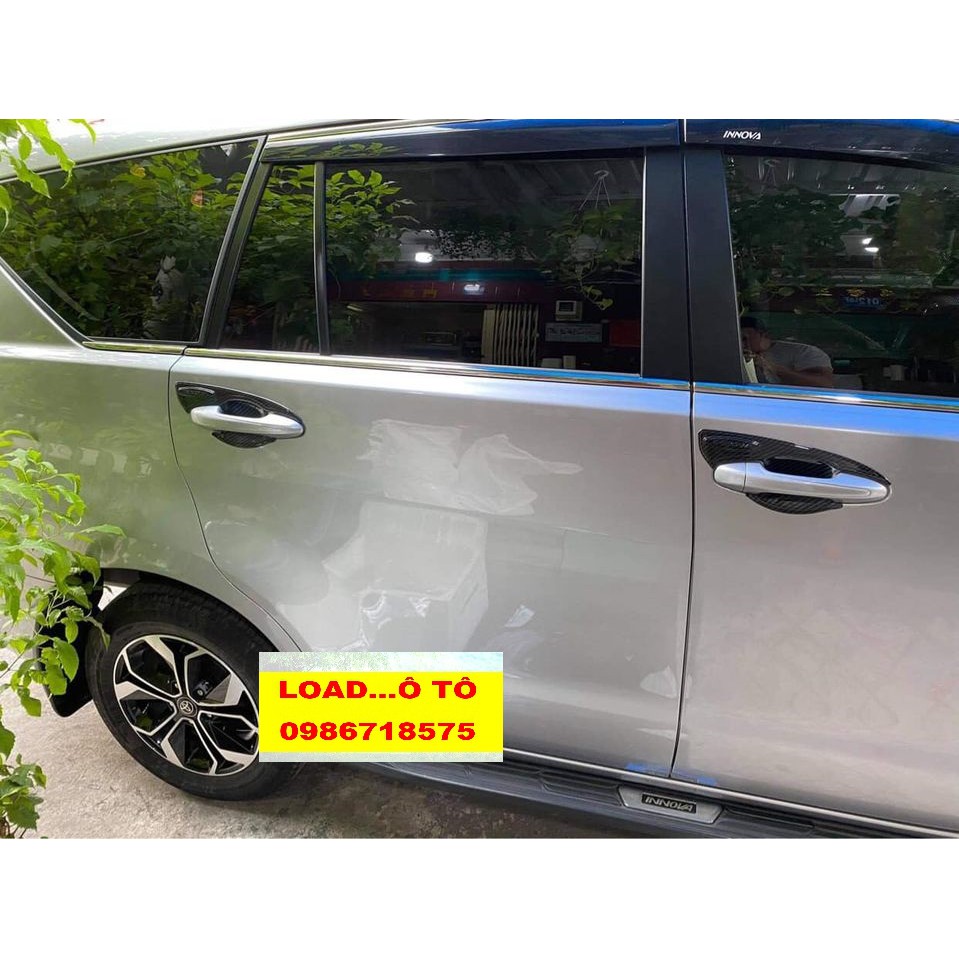 Bộ Ốp Tay, Hõm, Ốp Gương, Nắp Xăng Xe Toyota INNOVA 2022-2017 Mẫu Vân Carbon Cao Cấp