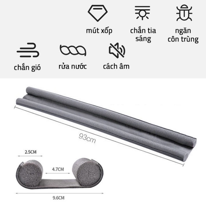 Xốp Chèn Khe Cửa 95cm Chống Va Đập Chống Thoát Hơi Máy Lạnh Cách Nhiệt Cách Âm Chống Ồn Chống Côn Trùng Hiệu Quả