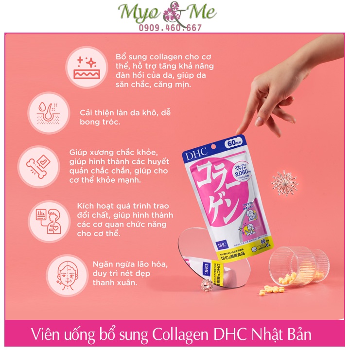 Viên uống bổ sung Collagen DHC Nhật Bản