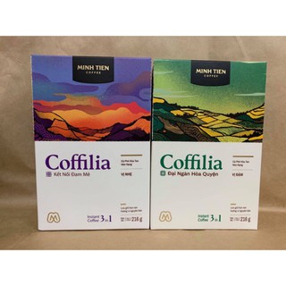 Cà phê hòa tan 3 in 1 coffilia 12 gói - cà phê muối