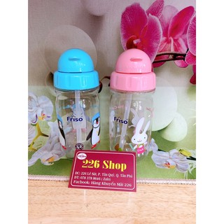 Bình Nước Trẻ Em [Nhựa Tritan] Có Ống Hút 360ml - Không Kèm Cọ Rửa -Chọn Màu Theo Phân Loại