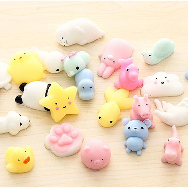 Mochi Đồ Chơi Mềm Dẻo Giảm Stress Hình Động Vật Xinh Xắn Dành Cho Bé