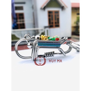 Móc khóa thủ công tỳ hưu xanh lá