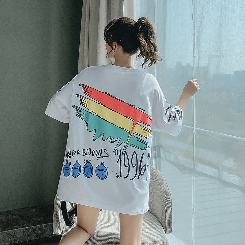 Áo thun tay lỡ form rộng HÀNH ĐỘNG SẮC MÀU áo phông form rộng