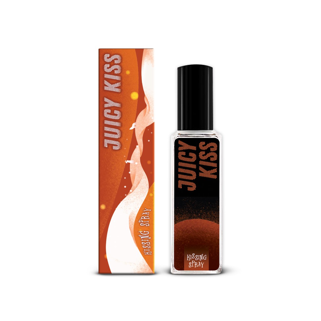 Xịt thơm miệng Kissing Spray hương Juicy Kiss vị Đào nhỏ gọn bỏ túi chai xịt thuỷ tinh 20ml - LOLI & THE WOLF