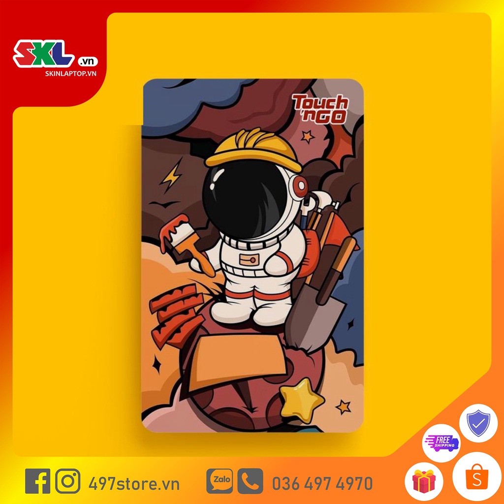 Skin Card Pop Art  - Miếng Dán ATM, Thẻ Xe, Thẻ Từ, Thẻ Chung Cư - Chất Liệu Chống Xước - Chống Nước