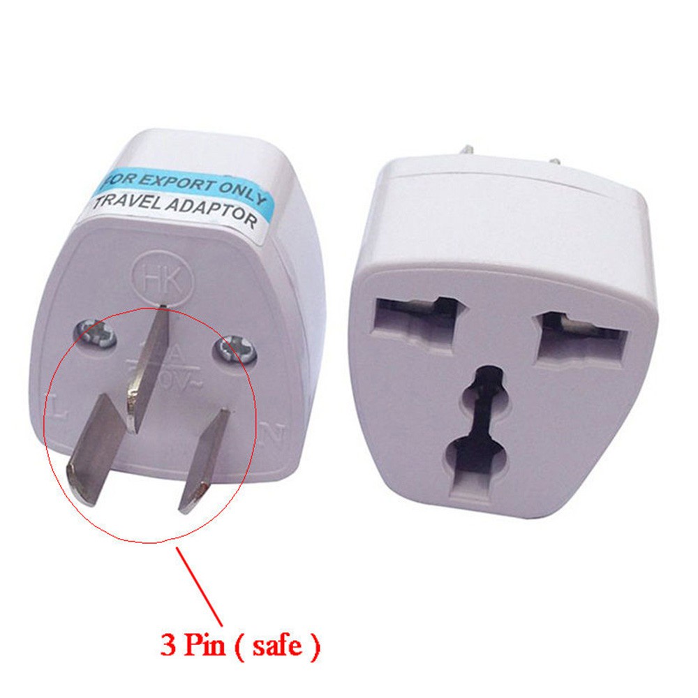 1 Phích Cắm Chuyển Đổi Từ Uk / Us / Eu Sang Au / Au 10a / 250v / 800w Ac 3 Chấu Tiện Dụng