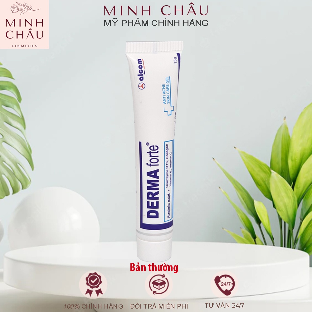 Derma Forte Gel 15g Kem Giảm Mụn Trứng Cá, Ngừa Thâm, Mờ Sẹo, Dưỡng Da