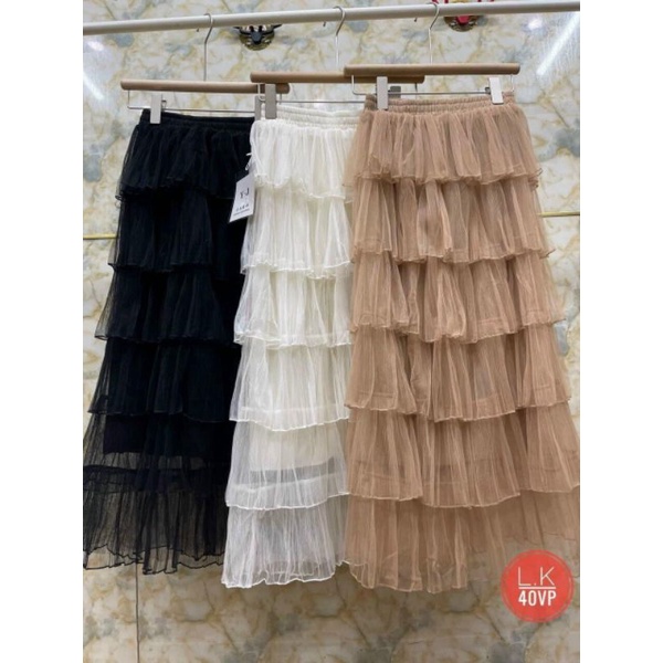 Chân váy 6 tầng