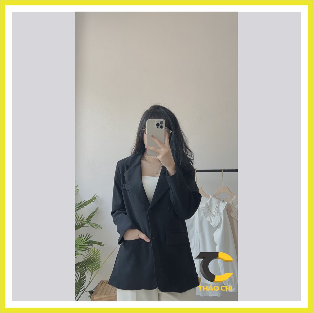 Áo khoác Blazer nữ chất tuyết mưa, áo khoác ves nữ đơn giản, nhẹ nhàng, trẻ trung phong cách Hàn Quốc | BigBuy360 - bigbuy360.vn