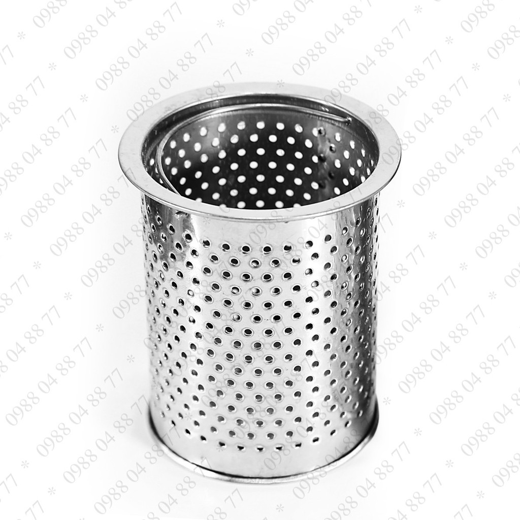 [Xả kho + free ship] Combo lọc rác lồng sâu và nắp đậy bồn rửa chén inox