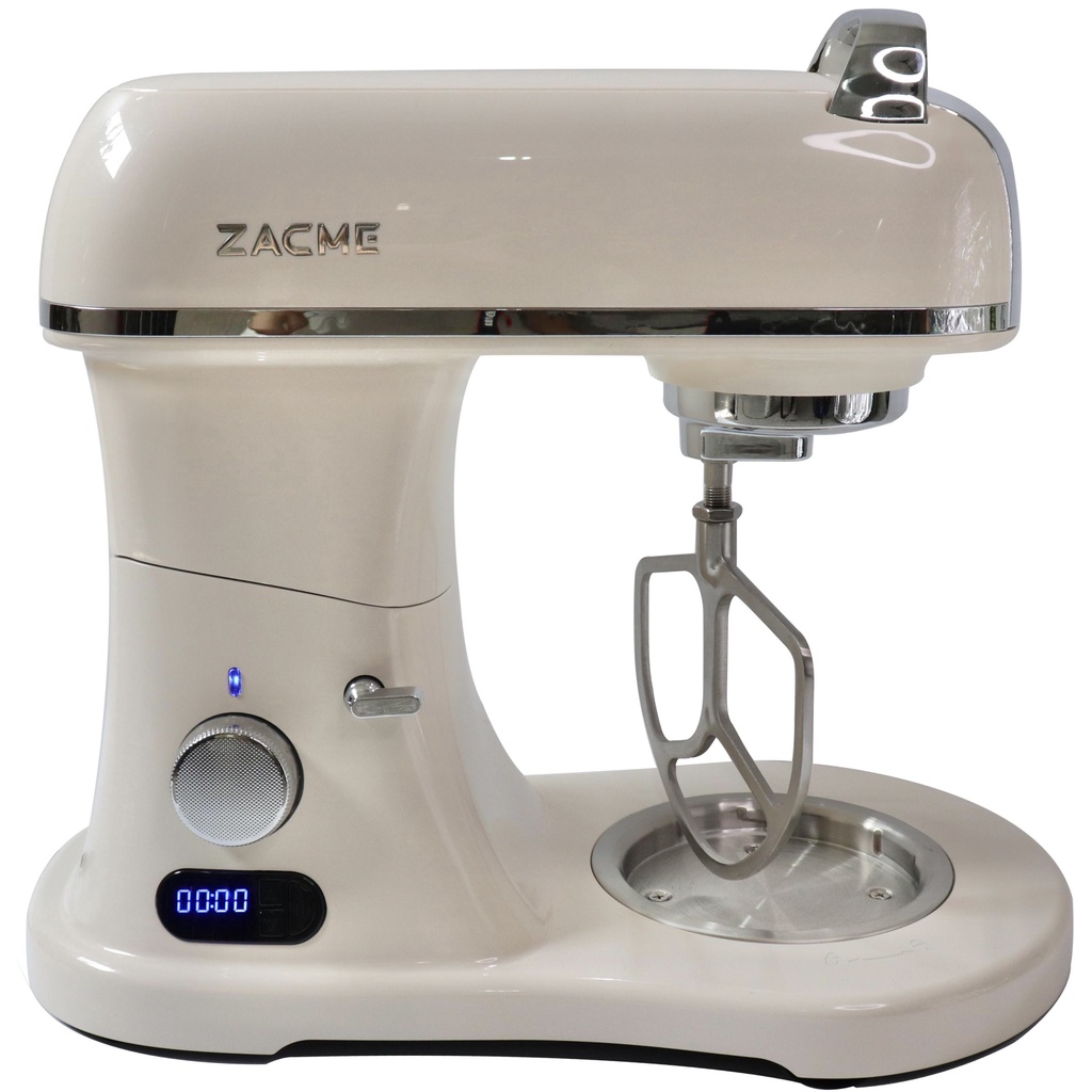 Máy nhồi bột 7L thương hiệu Zacme của Ý- Nhào bột chuyên nghiệp 1.5 kg chỉ 3 phút-Máy đánh trứng trộn thực phẩm