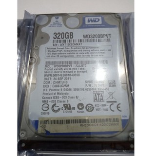 Ổ cứng hdd laptop 320g bh 12 tháng
