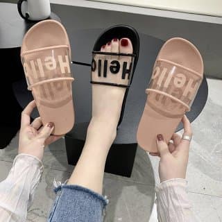 ❤️ Dép Nữ Quai Trong Hello Xinh Xắn Dễ Thương Siêu Êm Chân - Y74