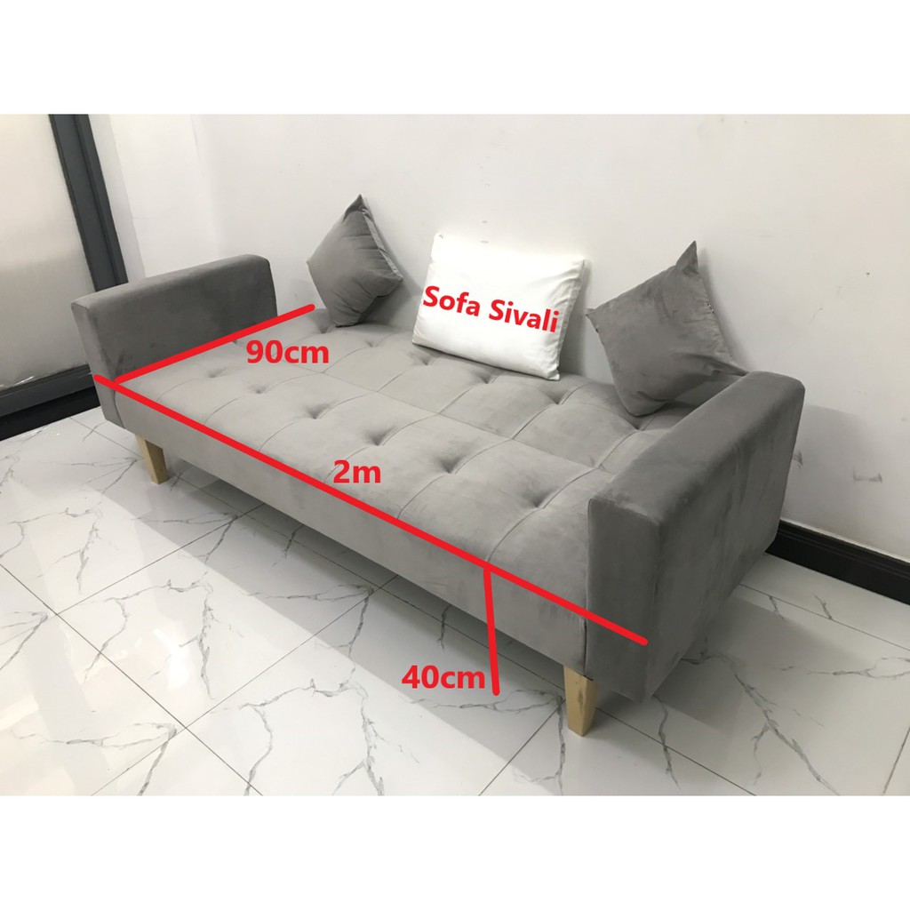 Bộ ghế dài sofa bed tay vịn phòng khách sopha sivali salon