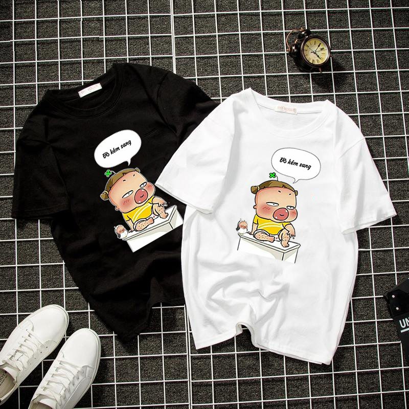 Áo thun unisex form rộng quỳnh aka dễ thương vải dày mịn 2019T1439