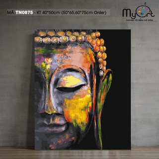 Tranh sơn dầu số hóa tự tô màu theo số Myart Tranh Phật Bồ Tát mã TN0875