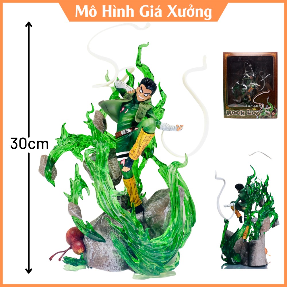 Mô Hình Nhân Vật Rock Lee cao 30cm - Học Trò Của Might Guy -  Jinchuriki Cửu Vĩ Shippuuden - Tượng Figure Naruto