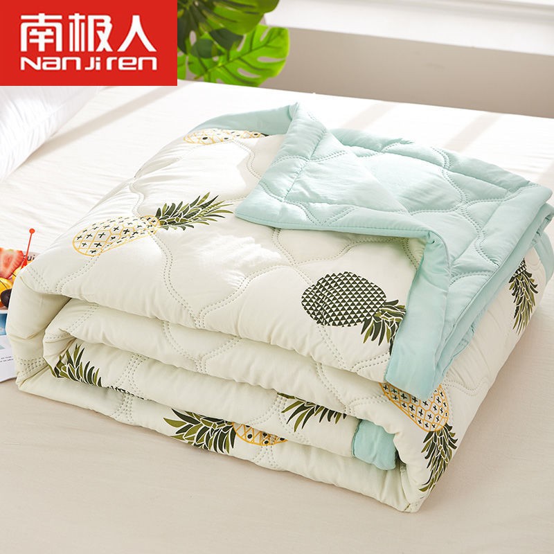 Chăn Cotton Hai Lớp Mỏng Thoáng Khí Mùa Hè Thu Cho Ký Túc Xá