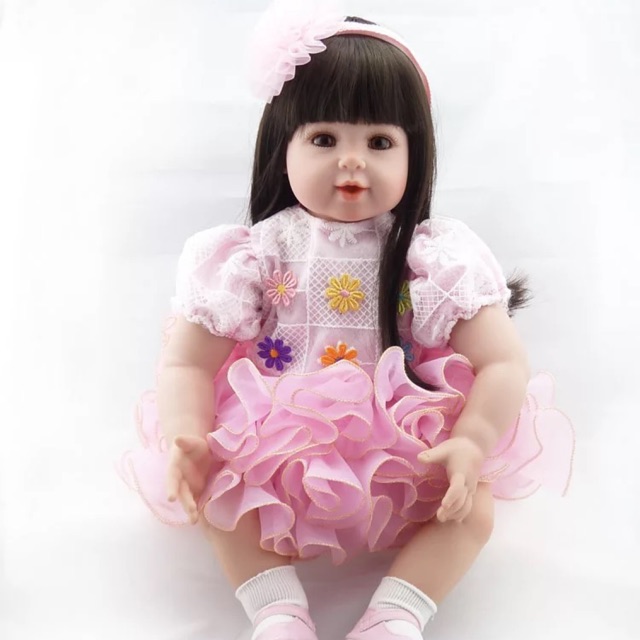 Búp bê bé gái mặt cười hàng nội địa chính hãng cao cấp size 24 inch ~61cm