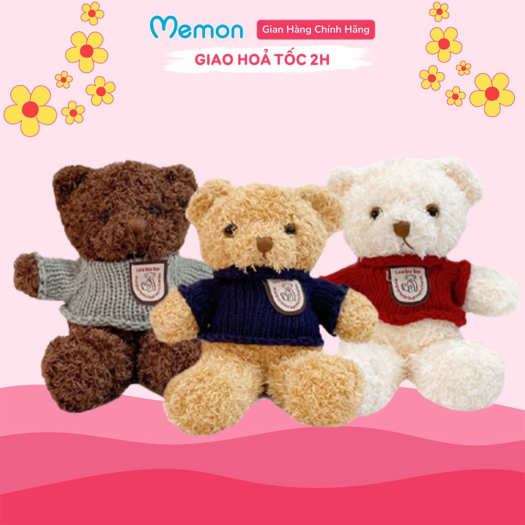 [Mã LIFEM1 giảm 50k đơn 99k] Gấu Bông Teddy Head Tales Mini Nhồi Gòn Cao Cấp Memon