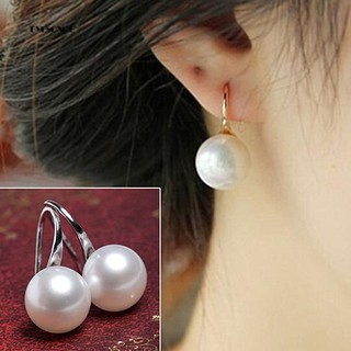 Khuyên tai móc ngọc trai ngắn sang trọng quyền quý