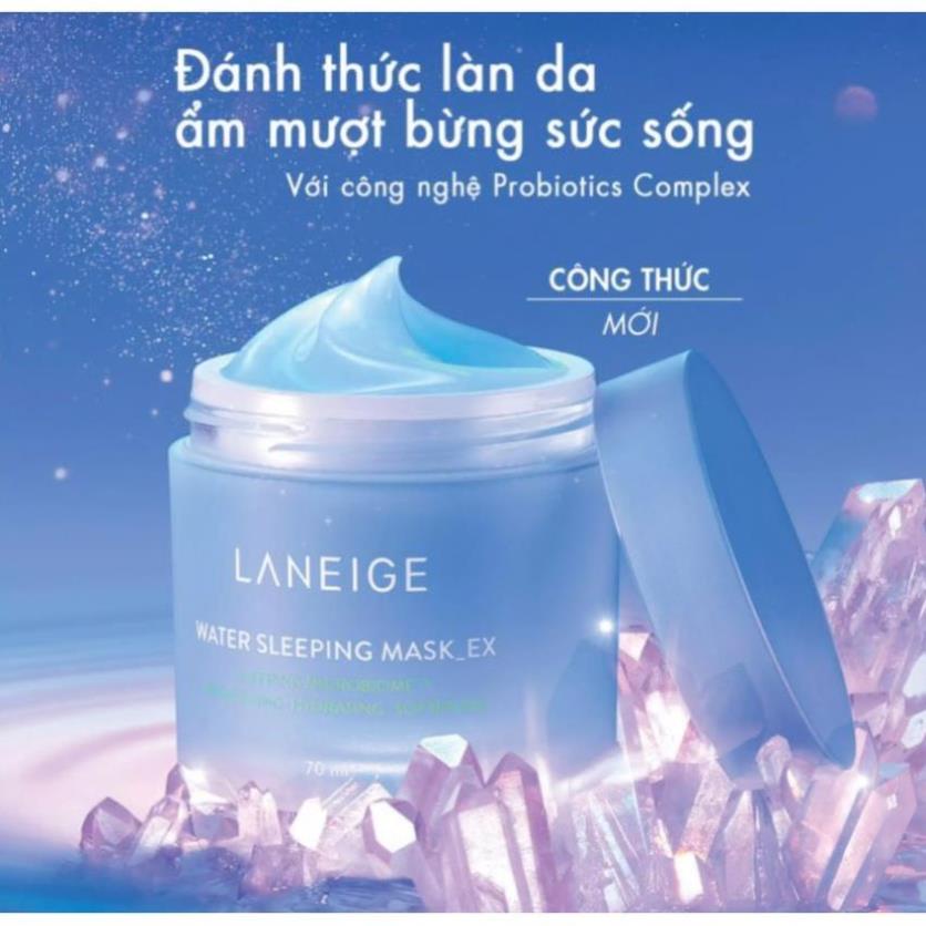 Mặt nạ ngủ LANEIGE dưỡng ẩm da Water Sleeping Mask EX 70ml - nạ môi hết bong tróc khô môi