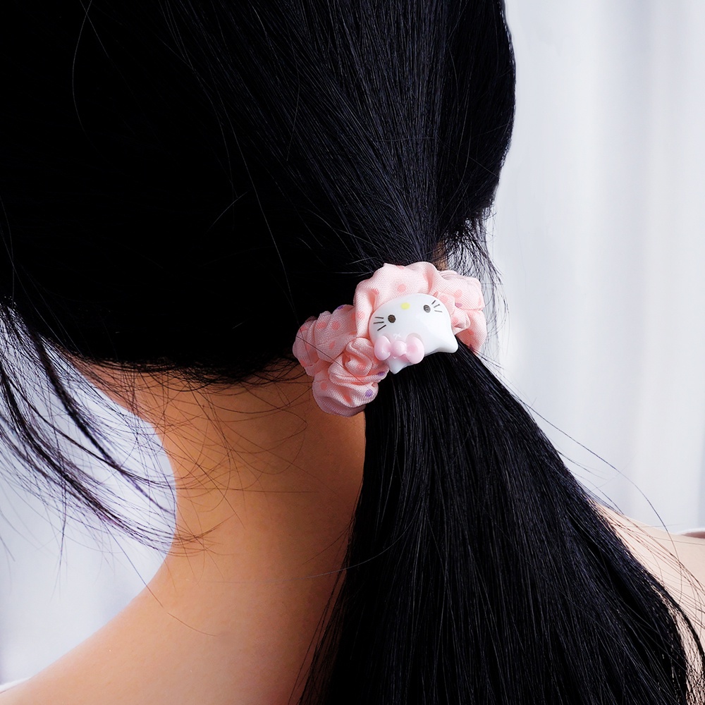 Dây Cột Tóc Co Giãn Hình Hoạt Hình Phong Cách Hàn Quốc Dễ Thương Cho Bé Gái