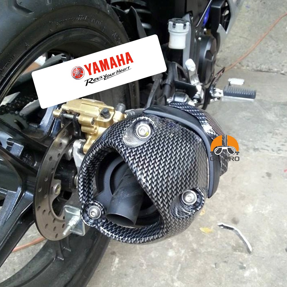 [CHÍNH HÃNG] Chụp Đích Pô Dành Cho Exciter 150cc 2015 - 2019 Nhựa Xi