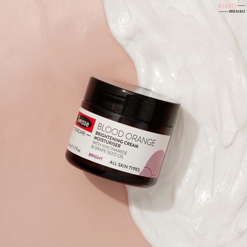 KEM DƯỠNG ẨM HỖ TRỢ TRẮNG DA SWISSE BLOOD ORANGE BRIGHTENING CREAM MOISTURIZER- HÀNG ÚC