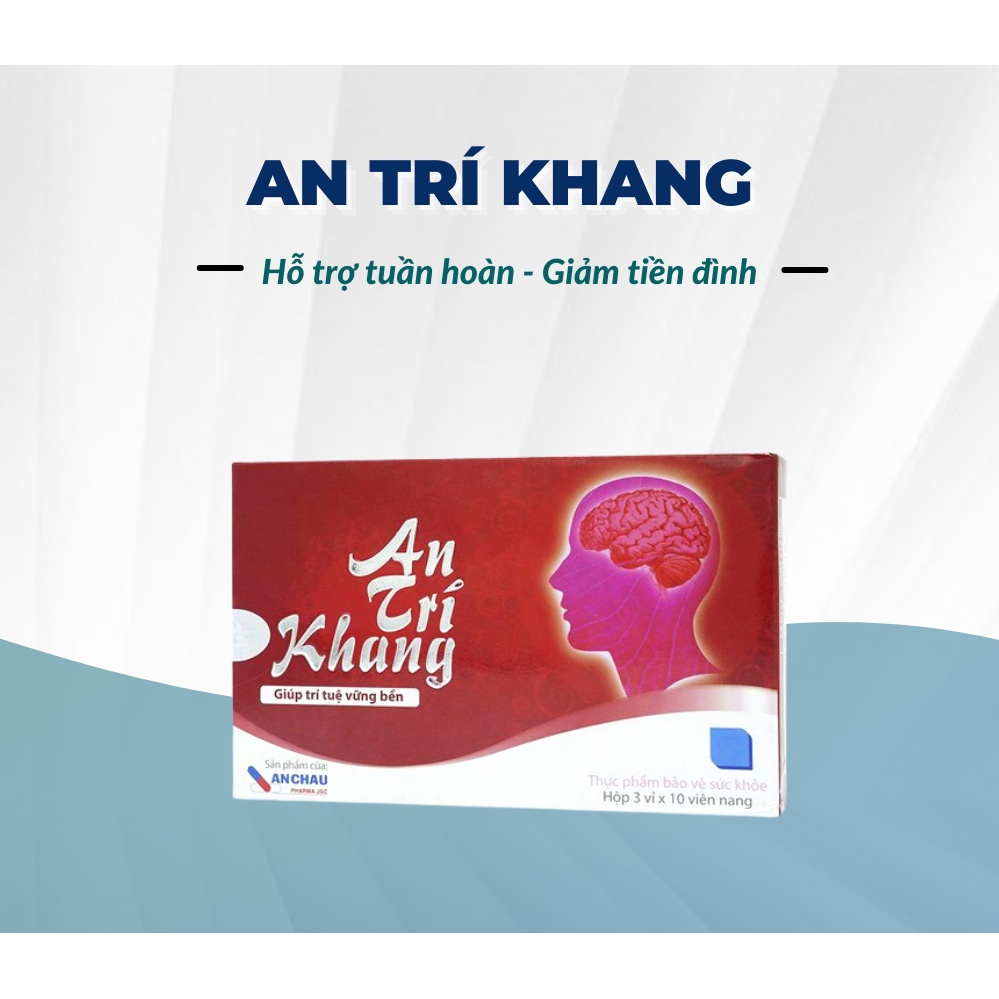 An trí khang An Châu viên uống bổ não, hỗ trợ điều trị rối loạn tiền đình hộp 30 viên - globalpharma