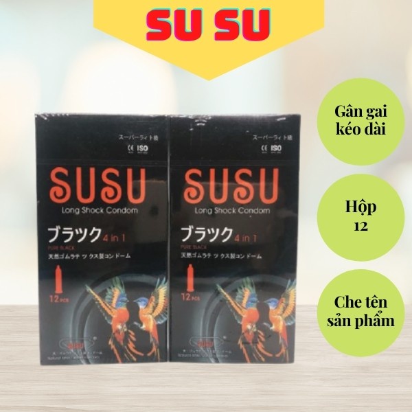 Bao Cao Su Susu Nhật Bản 4 In 1 Phát Hiện Bệnh Tình Dục, kéo dài thời gian tăng khoái cảm