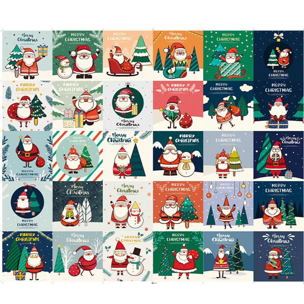 Set 30 Thiệp Chúc Mừng Giáng Sinh Năm Mới / Năm Mới / Ông Già Noel Mini