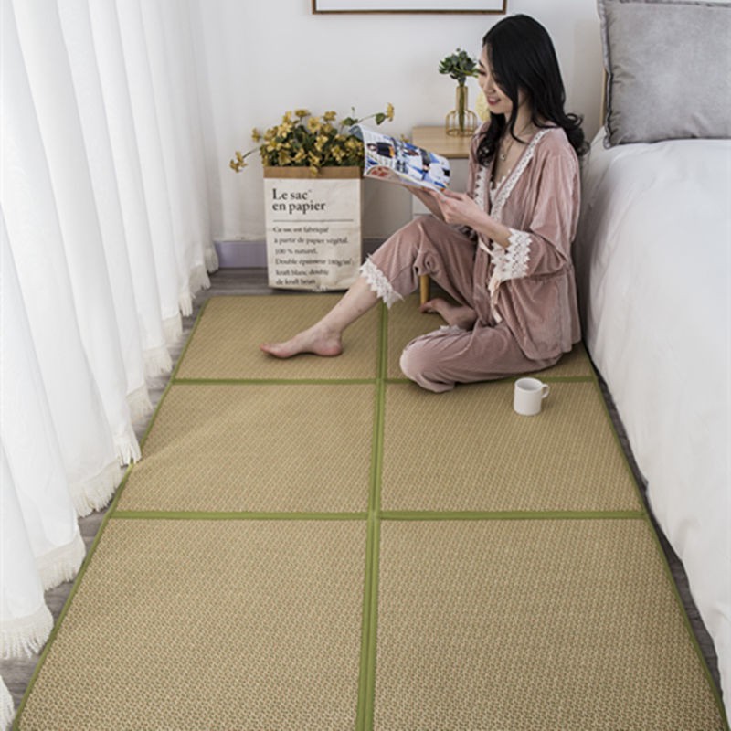 Thảm Gấp Phong Cách Nhật Bản Phòng Khách ngủ Ban công đầu giường Tatami Mat mây mùa hè