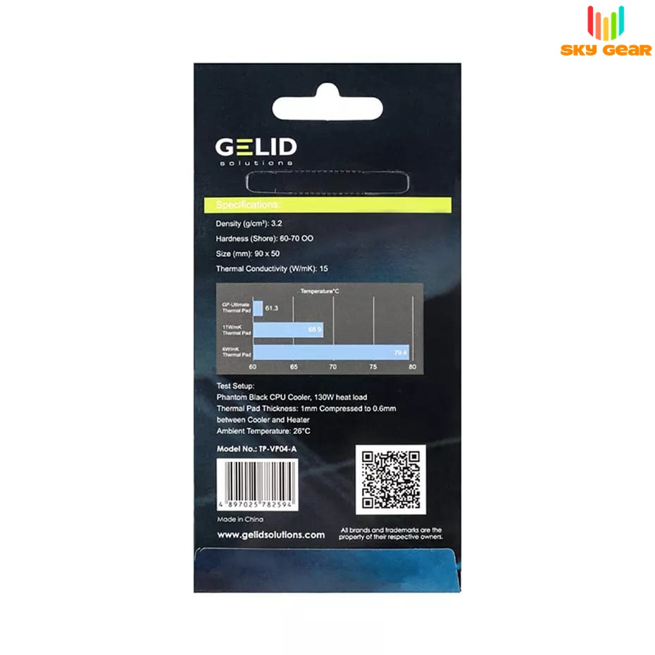 Miếng tản nhiệt cao cấp Gelid Thermal Pad  GP-Ultimate 15W/mk