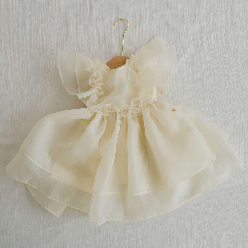 Váy xinh cho bé gái Clarina Dress chất liệu organza cao cấp lót lụa bồng xòe đáng yêu