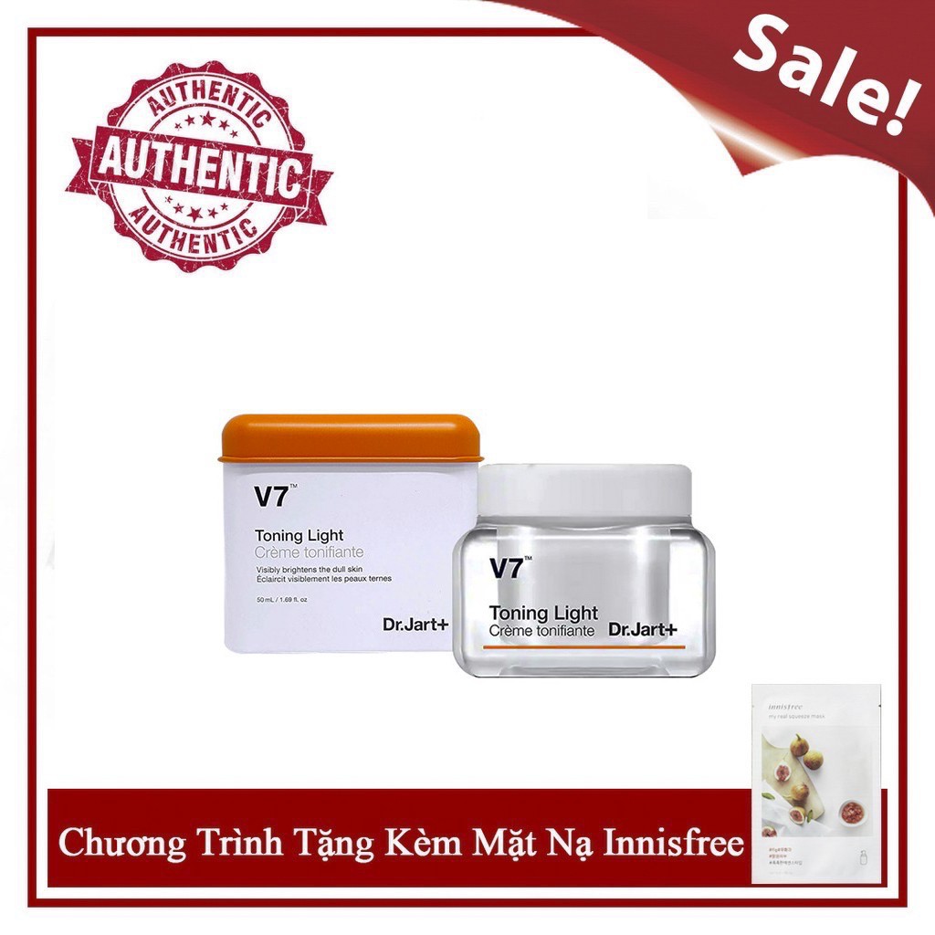 [Chính Hãng] Kem Dưỡng Trắng Da V7 Toning Light 50ml Có Quà Tặng