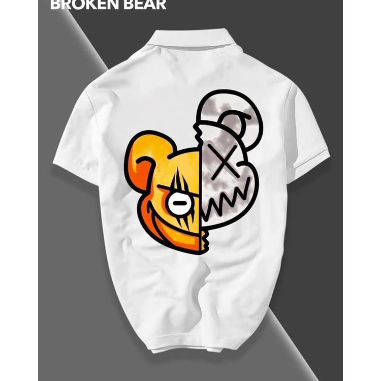 Áo thun Polo Men194 vải cá sấu Poly co dãn 4 chiều dày dặn form gerular fit - Broken Bear