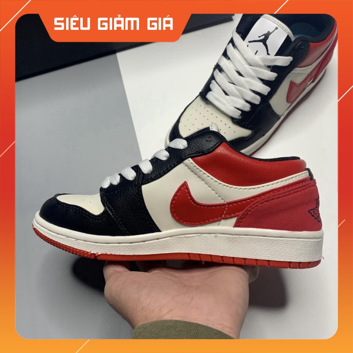 [BÁN CHẠY NHẤT SHOPEE] Giày Jordan, Giày Thể Thao Sneaker JD1 Màu Đỏ Đen Cao Cấp Full Size Nam Nữ