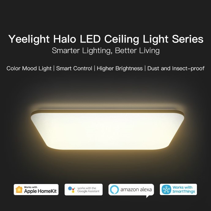 ĐÈN LED ỐP TRẦN THÔNG MINH XIAOMI YEELIGHT HALO 2020, YLXD49YL, 930X630 MM, 100W, RGB 16 TRIỆU MÀU, HỖ TRỢ APPLE HOMEKIT